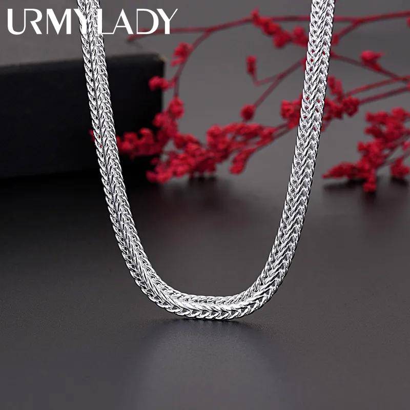 925 Sterling Silber Schlangenkette Halskette Edel für Damen Herren Designerschmuck 50cm 20inches von Joom DACH