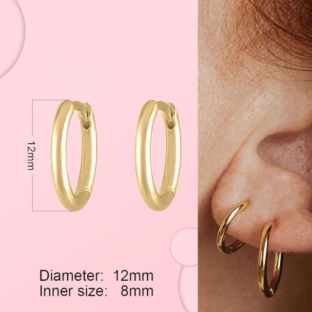 925 Sterlingsilber Creolen für Damen Herz Ohrringe Echtsilber 925 Schmuck Originalmarkenschmuck von Joom DACH