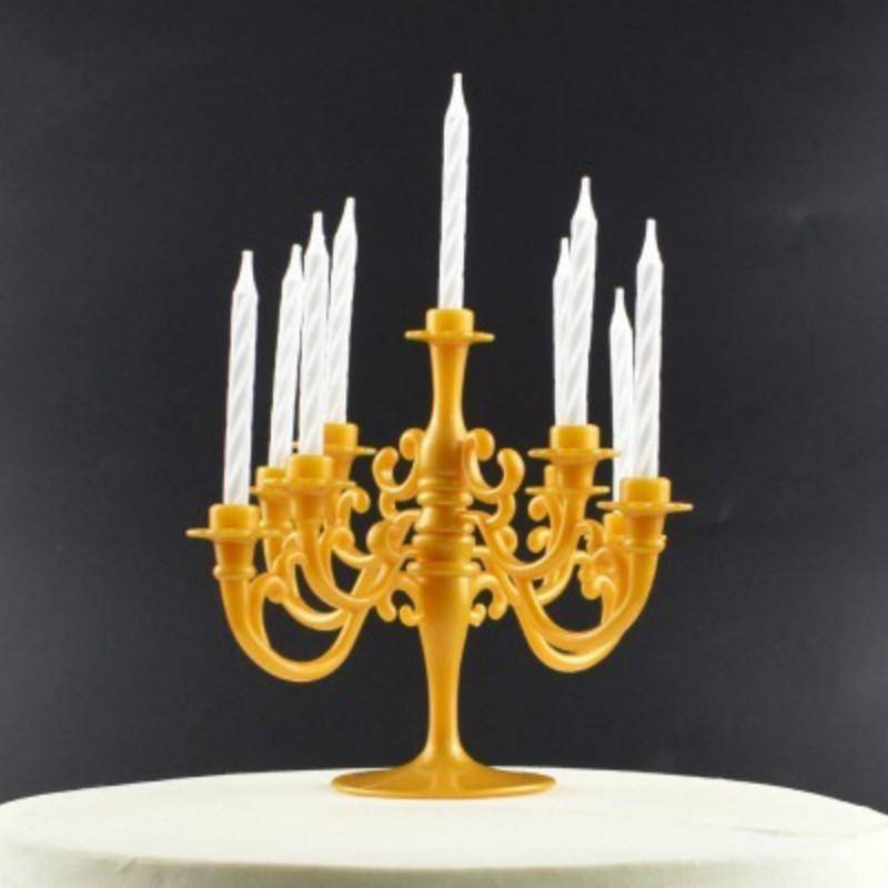 9PCS Kerzen und Kerzenständer Halterung 1 Set Kuchen Topper Geburtstag Party Kuchen Kerzenhalter Toppers De gelb von Joom DACH