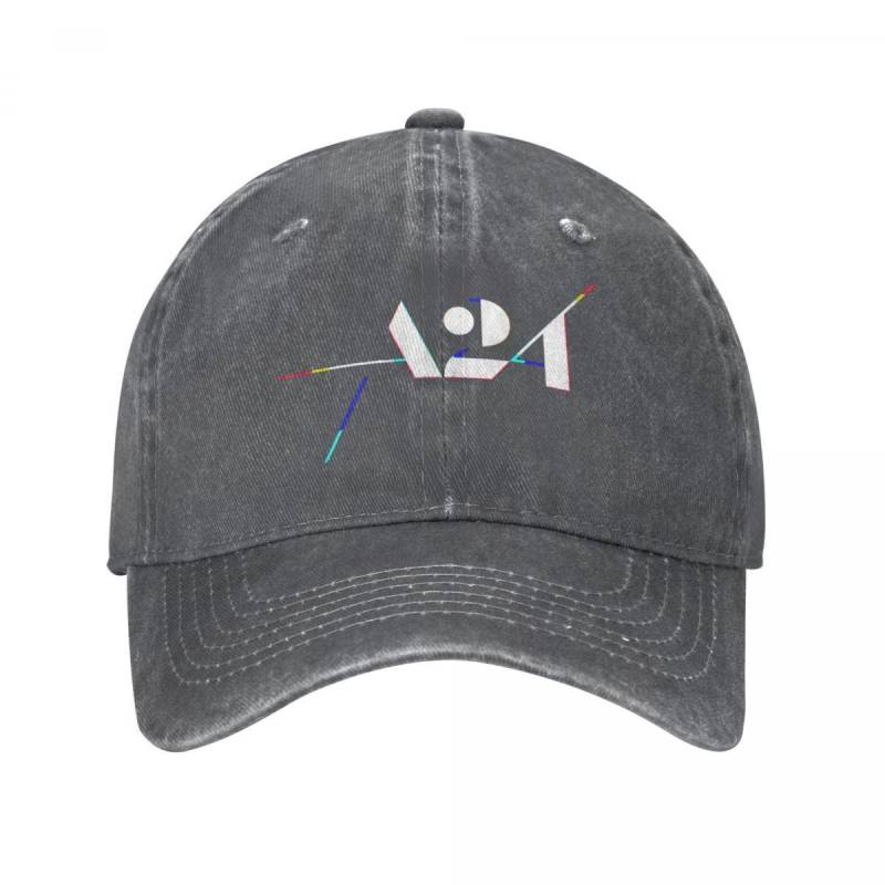 A Two Four A24 Baseball Cap Merch Vintage Distressed Washed Snapback Cap Unisex Damen Alle Jahreszeiten Reisen Verstellbare Kappen Hut One Size von Joom DACH