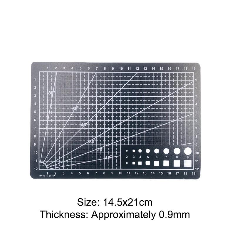 A3 A4 A5 PVC Schneidematte Einseitig Patchwork Schneideunterlage Für Werkbank Patchwork Nähen Manuell DIY Messer Gravieren Leder Schneiden 145*210*0.9mm schwarz von Joom DACH