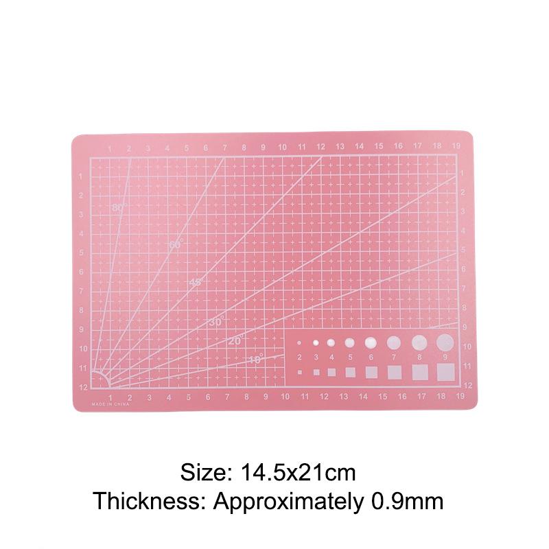 A3 A4 A5 PVC Schneidematte Einseitig Patchwork Schneideunterlage Für Werkbank Patchwork Nähen Manuell DIY Messer Gravieren Leder Schneiden 145*210*0.9mm rosa von Joom DACH