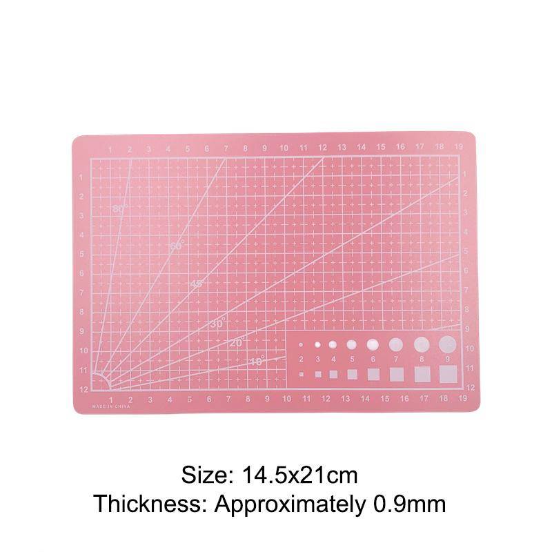 A3 A4 A5 PVC Schneidematte Einseitig Patchwork Schneideunterlage Für Werkbank Patchwork Nähen Manuell DIY Messer Gravieren Leder Schneiden 145*210*0.9mm rosa von Joom DACH