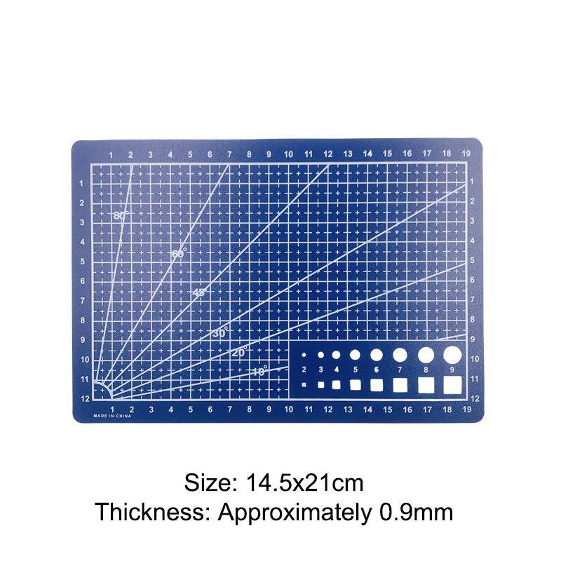 A3 A4 A5 PVC Schneidematte Einseitig Patchwork Schneideunterlage Für Werkbank Patchwork Nähen Manuell DIY Messer Gravieren Leder Schneiden 145*210*0.9mm blau von Joom DACH
