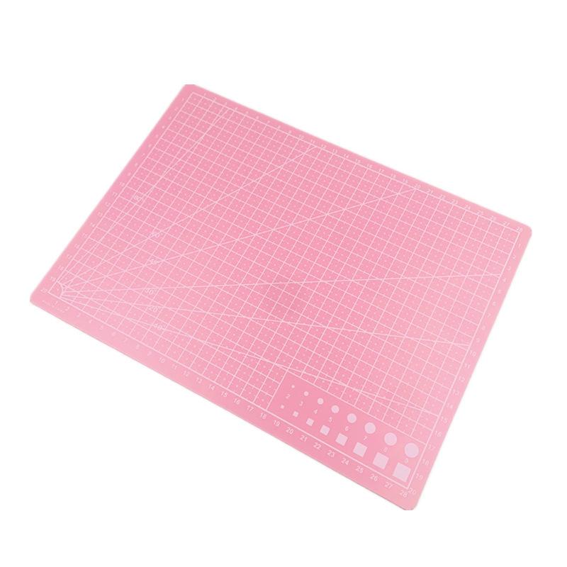 A3 A4 A5 PVC Schneidematte Einseitig Patchwork Schneideunterlage Für Werkbank Patchwork Nähen Manuell DIY Messer Gravieren Leder Schneiden 300*220*14mm rosa von Joom DACH