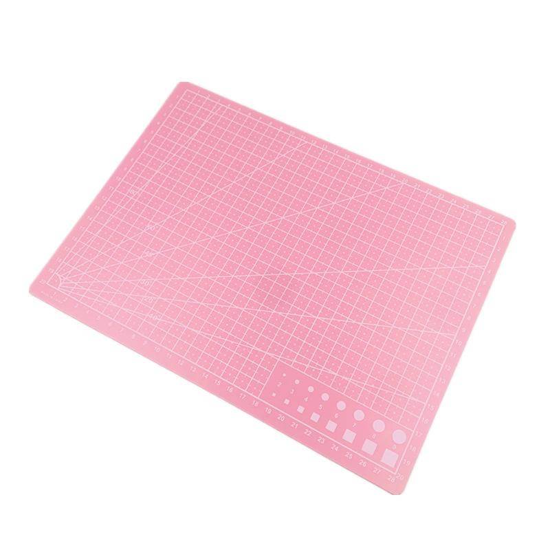 A3 A4 A5 PVC Schneidematte Einseitig Patchwork Schneideunterlage Für Werkbank Patchwork Nähen Manuell DIY Messer Gravieren Leder Schneiden 300*220*14mm rosa von Joom DACH