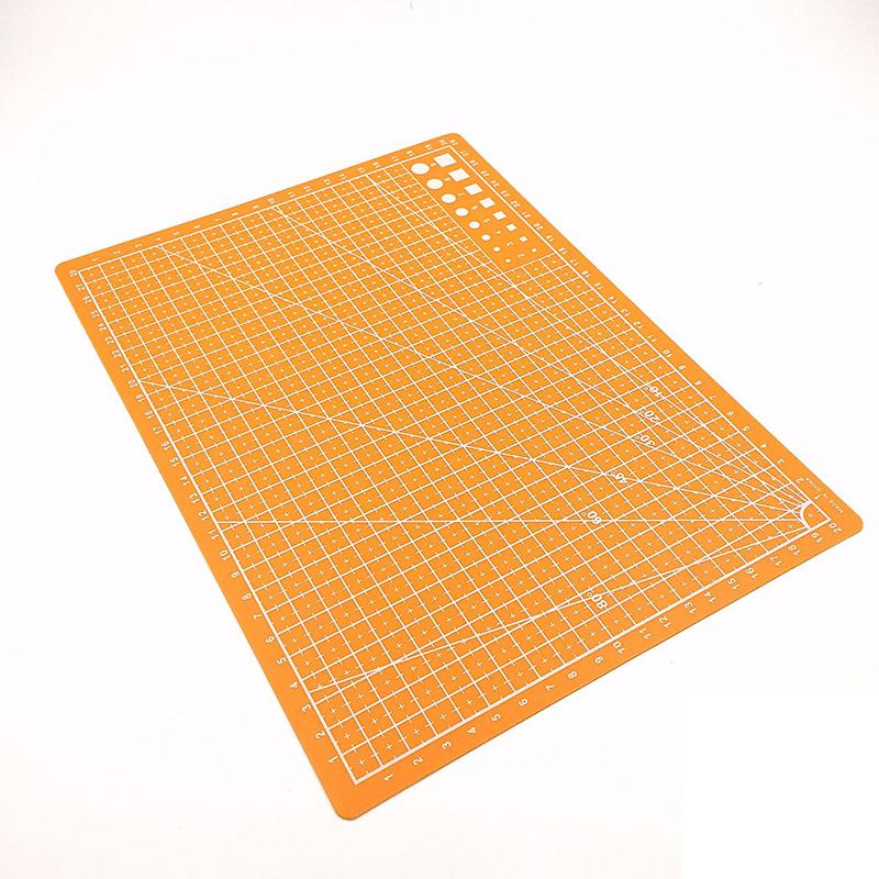 A3 A4 A5 PVC Schneidematte Einseitig Patchwork Schneideunterlage Für Werkbank Patchwork Nähen Manuell DIY Messer Gravieren Leder Schneiden 300*220*14mm orange von Joom DACH