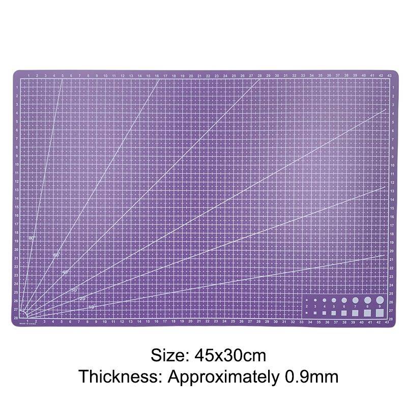 A3 A4 A5 PVC Schneidematte Einseitig Patchwork Schneideunterlage Für Werkbank Patchwork Nähen Manuell DIY Messer Gravieren Leder Schneiden 450*300*0.9mm violett von Joom DACH