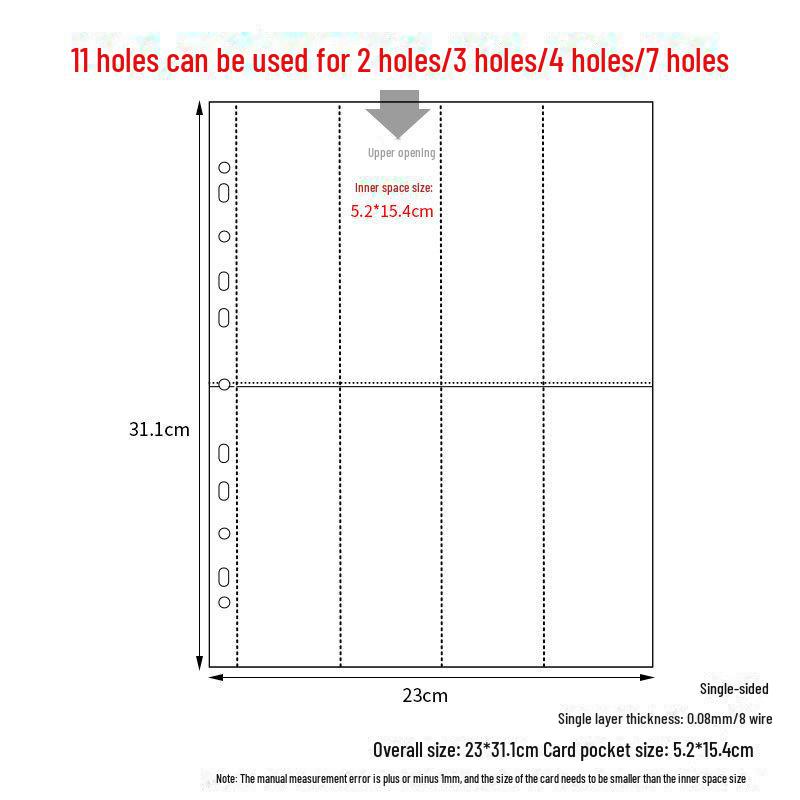 A4-Sammelalben mit losen Blättern für Dokumente, Fotos, Tickets und Postkarten von Joom DACH