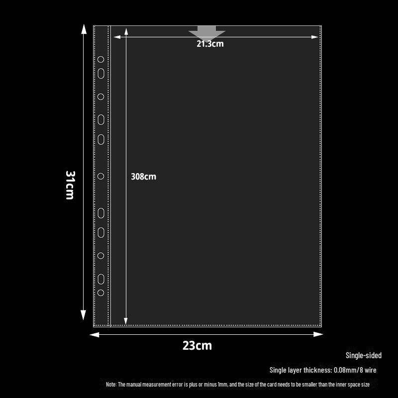 A4-Sammelalben mit losen Blättern für Dokumente, Fotos, Tickets und Postkarten von Joom DACH