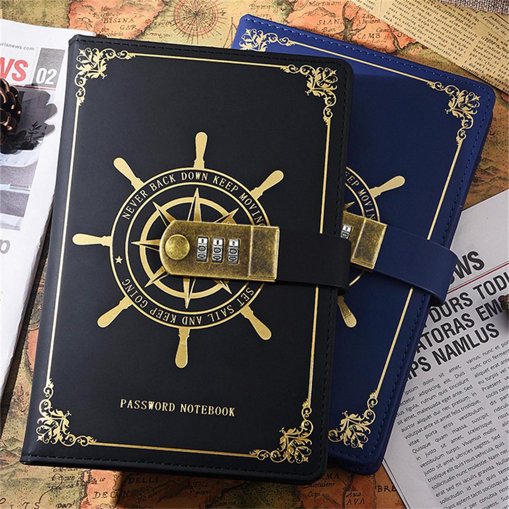 A5 Retro Passwort Lock Notebook Mit Schloss Reise Reise Tagebuch Notebook Notizblock Heimlich Tagebuch Hand Ledger Schreibwaren schwarz A5 Retro Passwort Lock Notebook Mit Schloss Reise Reise Tagebuch Notebook Notizblock Heimlich Tagebuch Hand Ledger Schreibwaren schwarz von Joom DACH