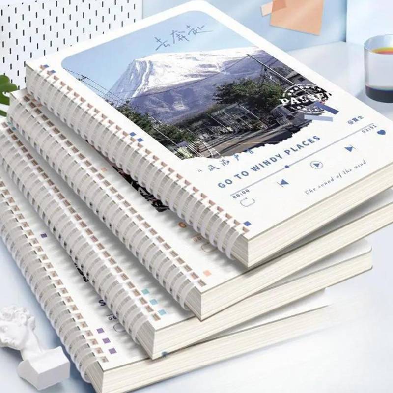 A5 Soft Coil Verdicktes Papier Student Horizontale Linie Weiches Silikon Notizbuch Notizblock Leeres Buch Notizbücher für Studenten Journal von Joom DACH