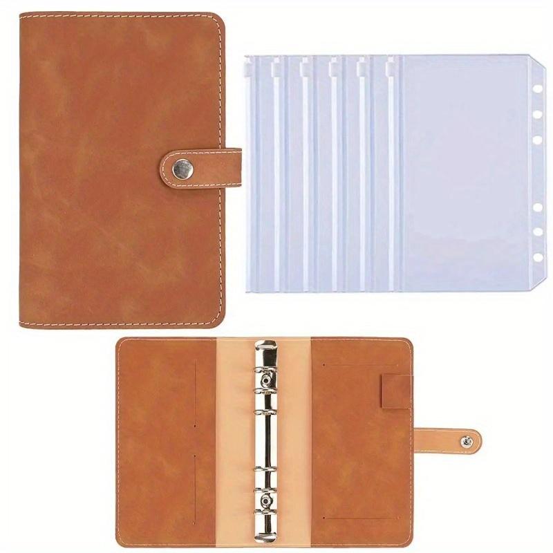 A6 Budget Binder Planer Notebook Abdeckung PU Lose-blatt Handbuch 6 Löcher Binder Tagebuch Agenda Papier Abdeckung Schreibwaren rosa von Joom DACH