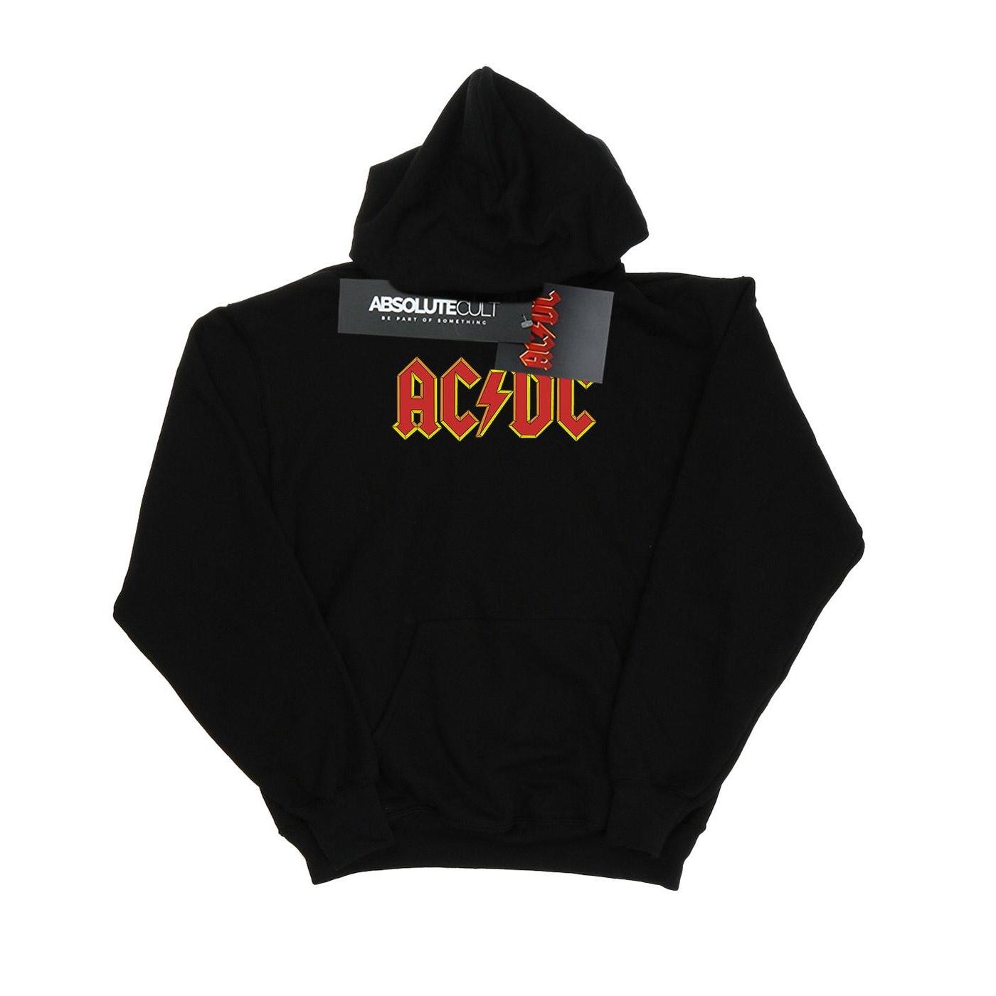 AC/DC Damen-Kapuzenpullover mit rotem Logo XXL schwarz von Joom DACH