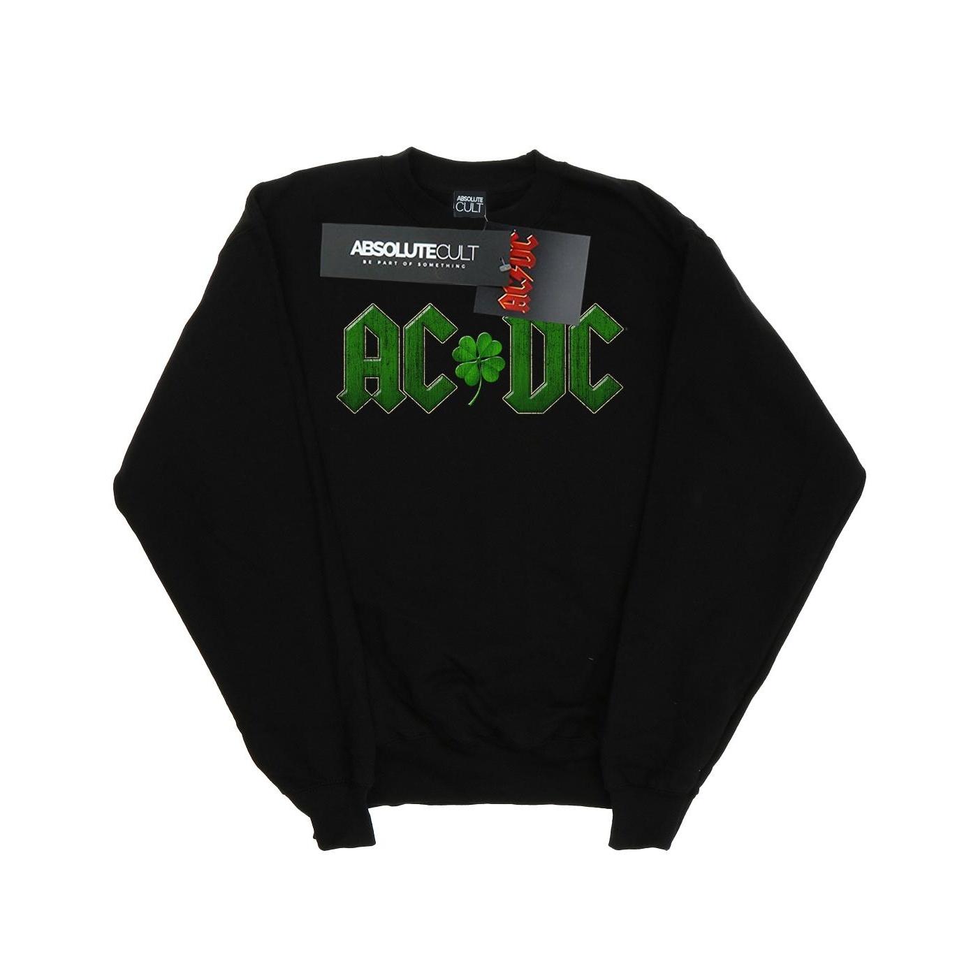 AC/DC Damen-Sweatshirt mit Kleeblatt-Logo XL schwarz von Joom DACH
