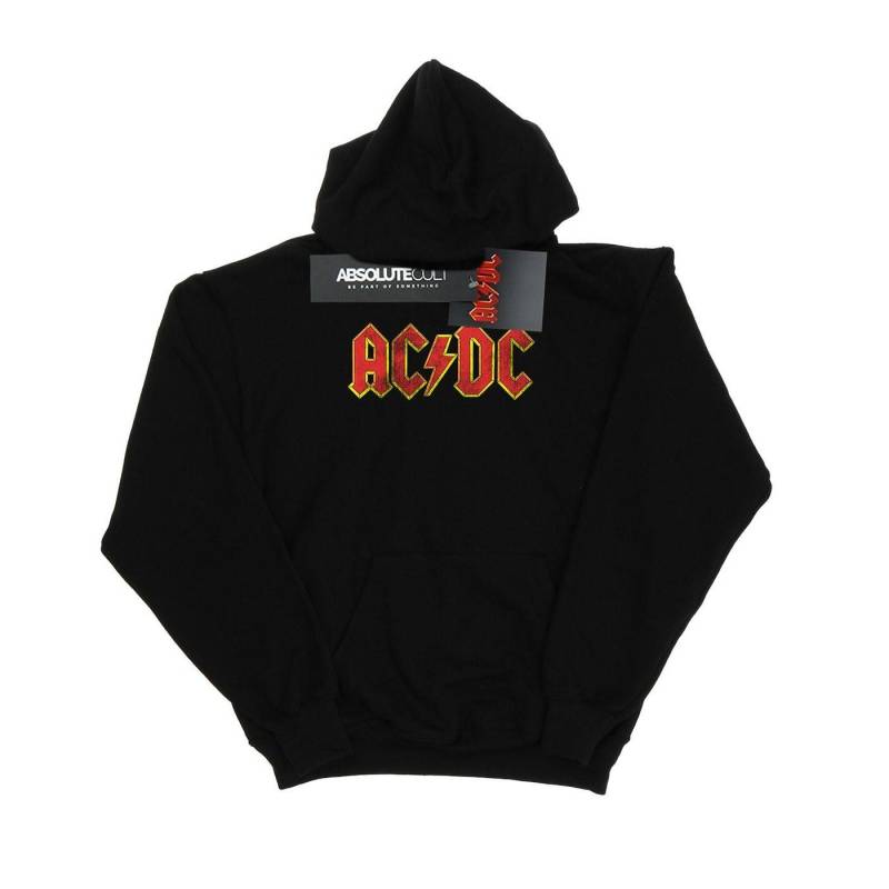 AC/DC Kapuzenpullover mit Distressed-Logo für Mädchen in Rot 9-11 Years schwarz von Joom DACH