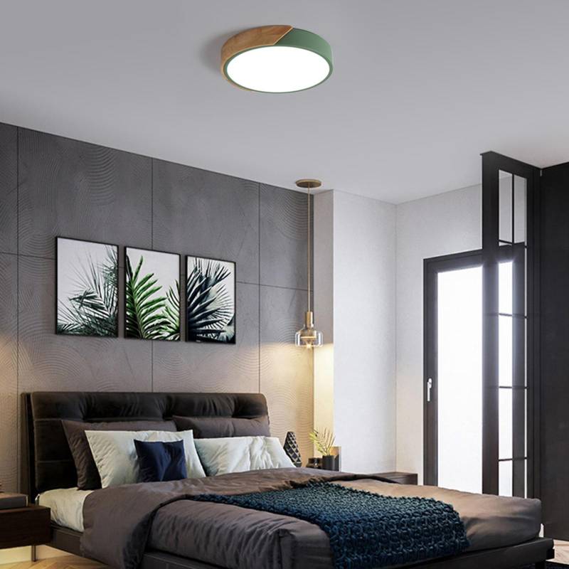 AC220-240V 24W LED runde kreisförmige Lampe Deckenleuchte BT Connected App-Steuerung mit Fernbedienung type 3 grün von Joom DACH