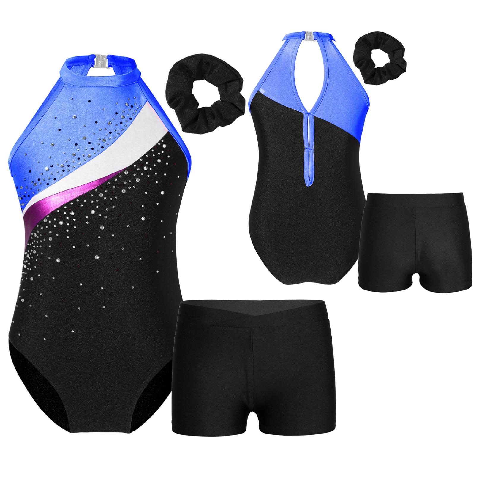 Ärmelloser Tanzanzug für Kinder, Mädchen, Gymnastik, Training, Tanzbekleidung, Performance-Body mit Stirnband und Shorts 9-10 Years Ärmelloser Tanzanzug für Kinder, Mädchen, Gymnastik, Training, Tanzbekleidung, Performance-Body mit Stirnband und Shorts 9-10 Years von Joom DACH