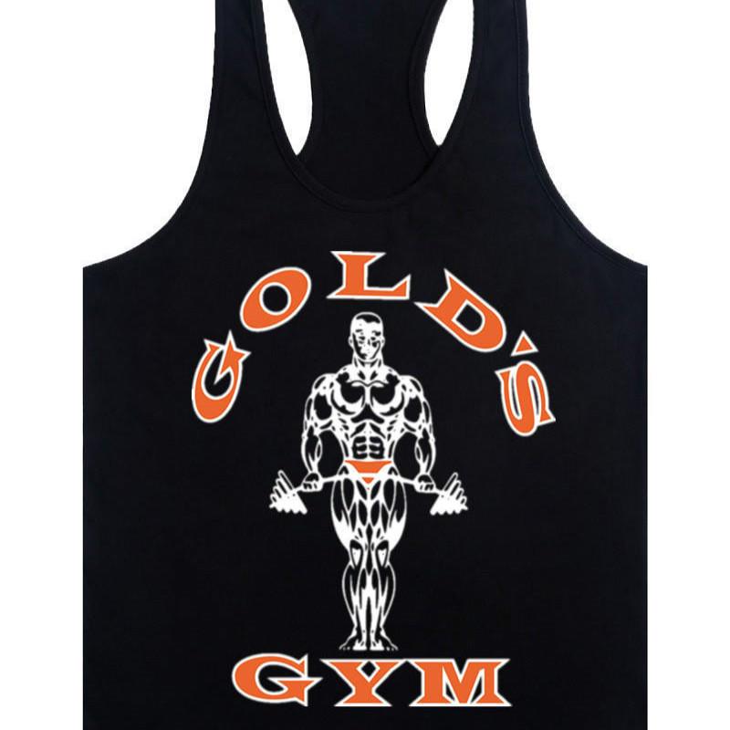 Ärmelloses Tanktop für Herren von Europe Golds, Weste für Bodybuilding und Fitness L schwarz von Joom DACH