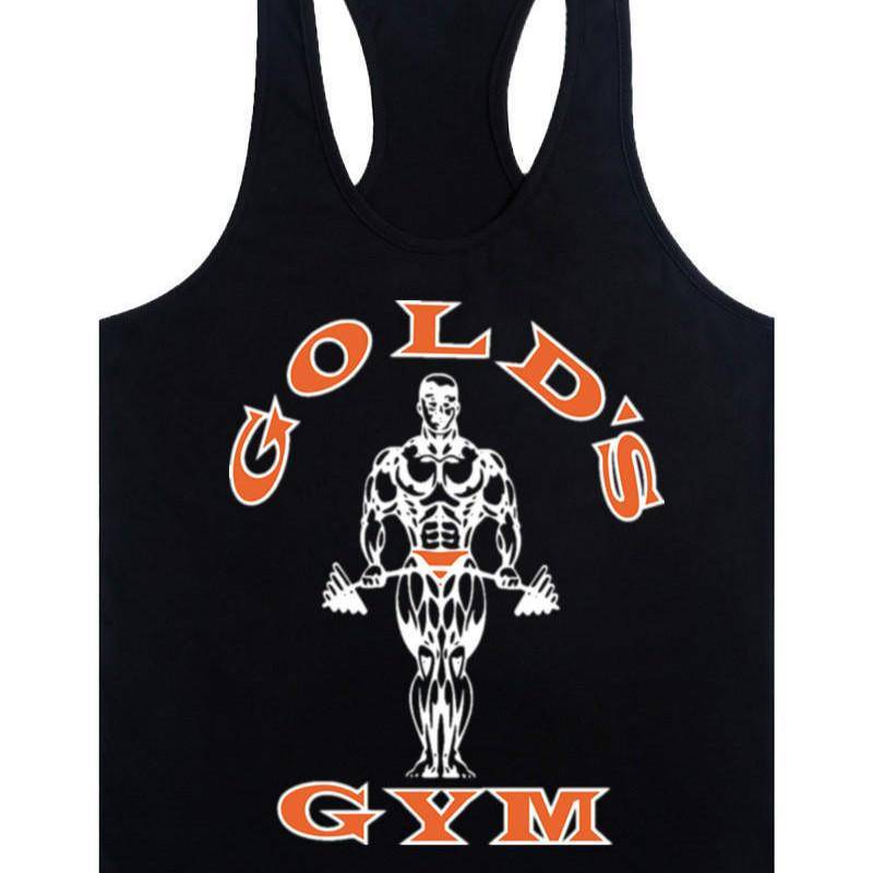 Ärmelloses Tanktop für Herren von Europe Golds, Weste für Bodybuilding und Fitness L schwarz von Joom DACH
