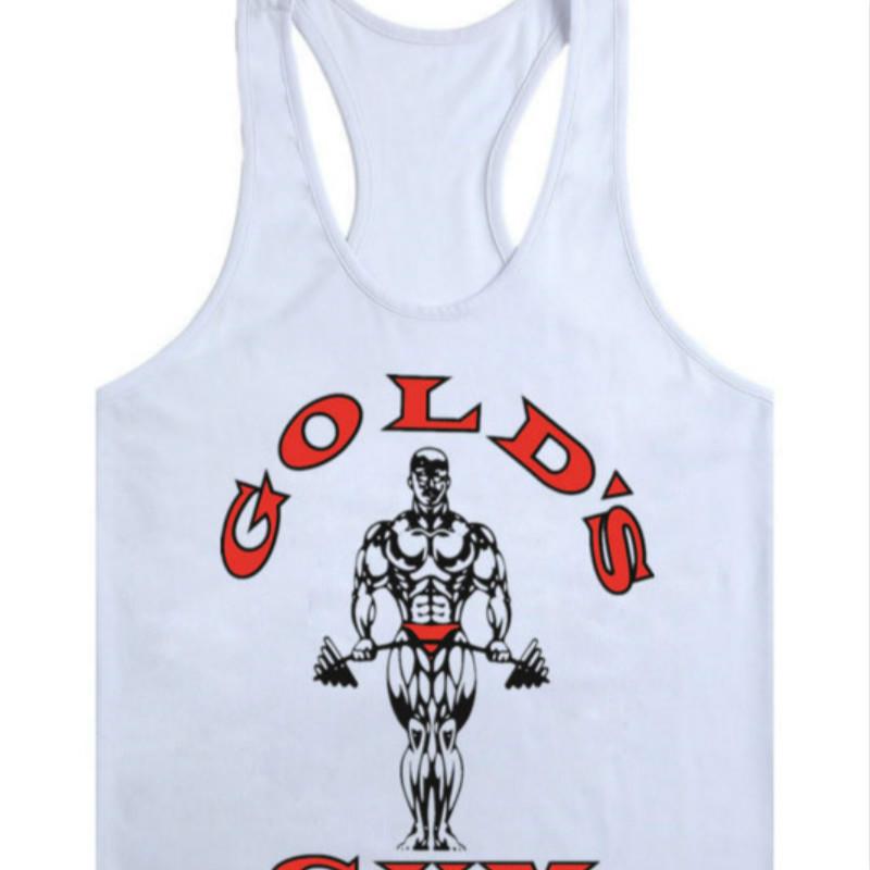 Ärmelloses Tanktop für Herren von Europe Golds, Weste für Bodybuilding und Fitness XL weiß von Joom DACH