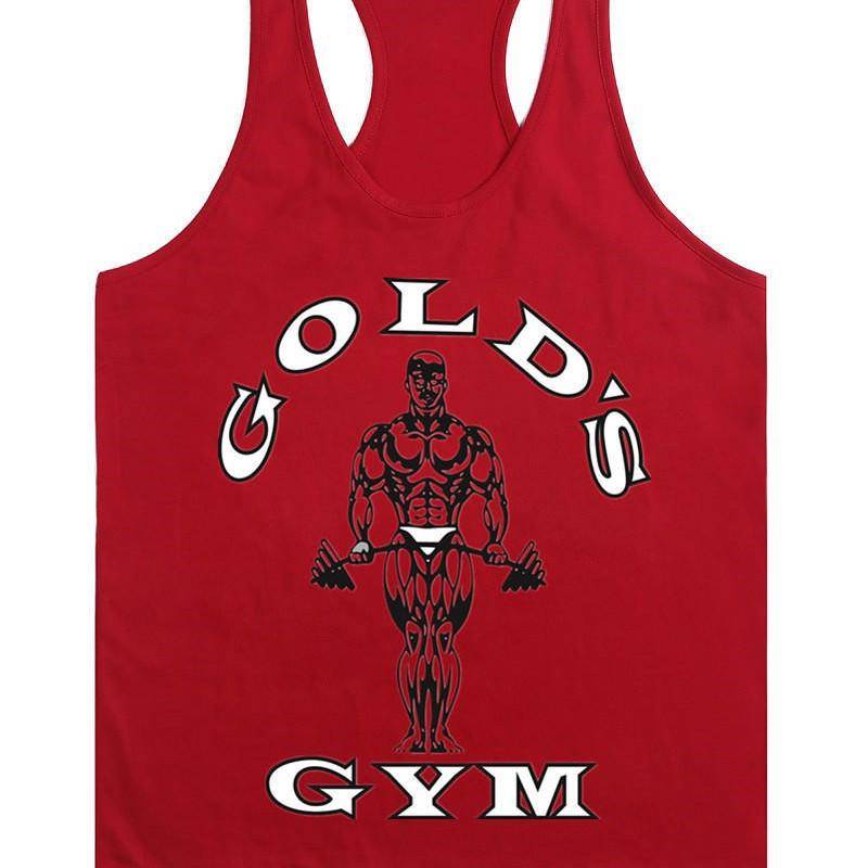 Ärmelloses Tanktop für Herren von Europe Golds, Weste für Bodybuilding und Fitness XXL rot von Joom DACH