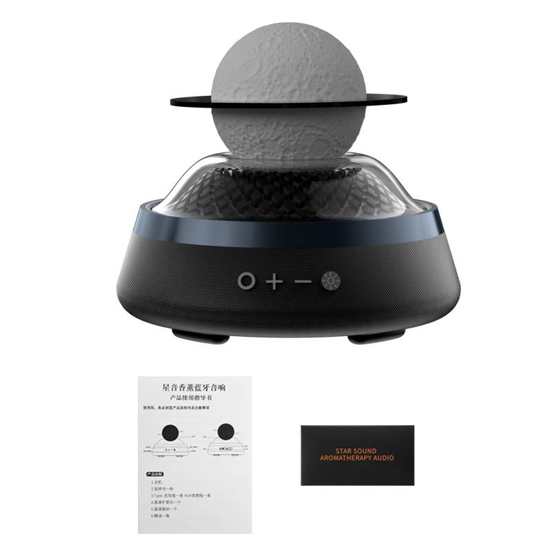 Ätherischer Öl Diffusor mit Drahtloslautsprecher LED Buntes Stimmungslicht Nachtlicht Musikplayer schwarz Ätherischer Öl Diffusor mit Drahtloslautsprecher LED Buntes Stimmungslicht Nachtlicht Musikplayer schwarz von Joom DACH