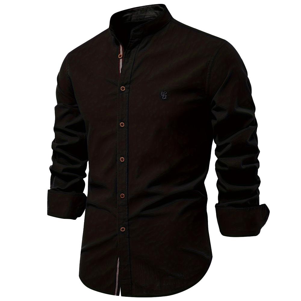 AIOPESON 100% Baumwolle Social Shirt Herren Einfarbig Langarm Hochwertiges Markenhemd für Männer Frühlingsständer Lässige Herrenhemden EUR L 80-90kg schwarz AIOPESON 100% Baumwolle Social Shirt Herren Einfarbig Langarm Hochwertiges Markenhemd für Männer Frühlingsständer Lässige Herrenhemden EUR L 80-90kg schwarz von Joom DACH