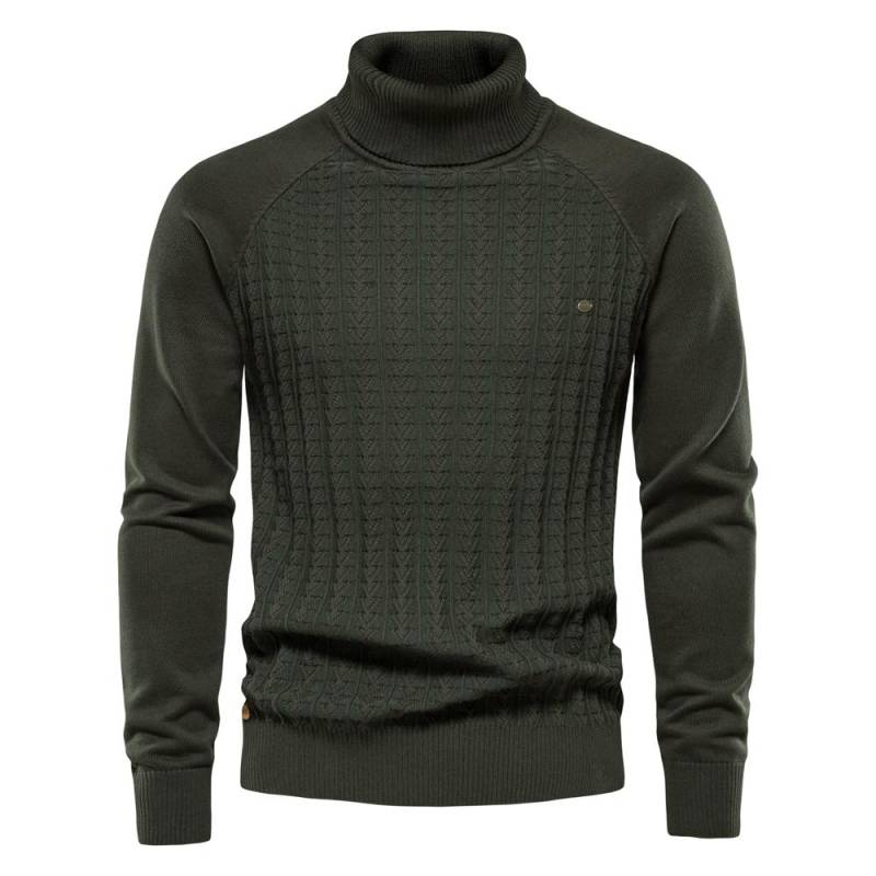 AIOPESON Einfarbig Gestrickte Rollkragen Männlich Pullover Baumwolle Hohe Qualität Warme herren Pullover Winter Casual Pullover Neue 2022 XXL 85-92 kg grün von Joom DACH