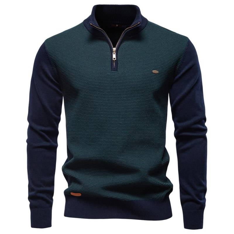 AIOPESON Herren Streifenpullover Einfarbig Strickpullover Warm Luxuriöse Baumwolle Herbst Winter Lässig Rollkragen Herrenpullover EUR XXL 95-105kg von Joom DACH