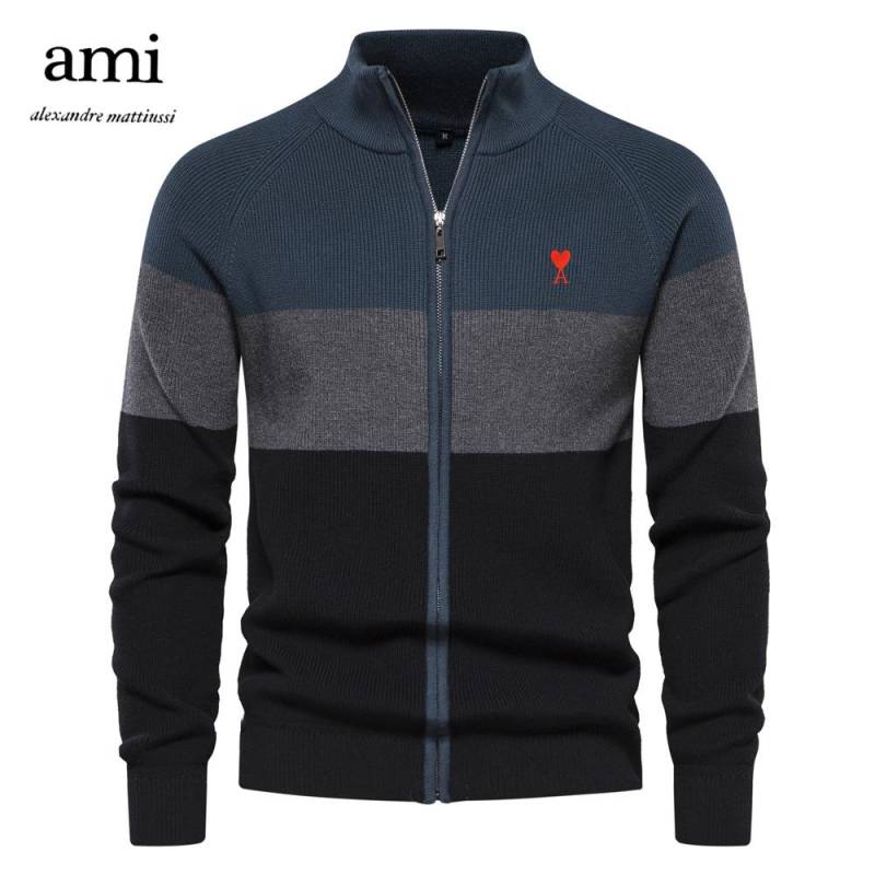 AMI Herbst und Winter Stickerei Neuer Herren Strickpullover Jacke Pullover Strickjacke Hochwertige Trendjacke XXL von Joom DACH