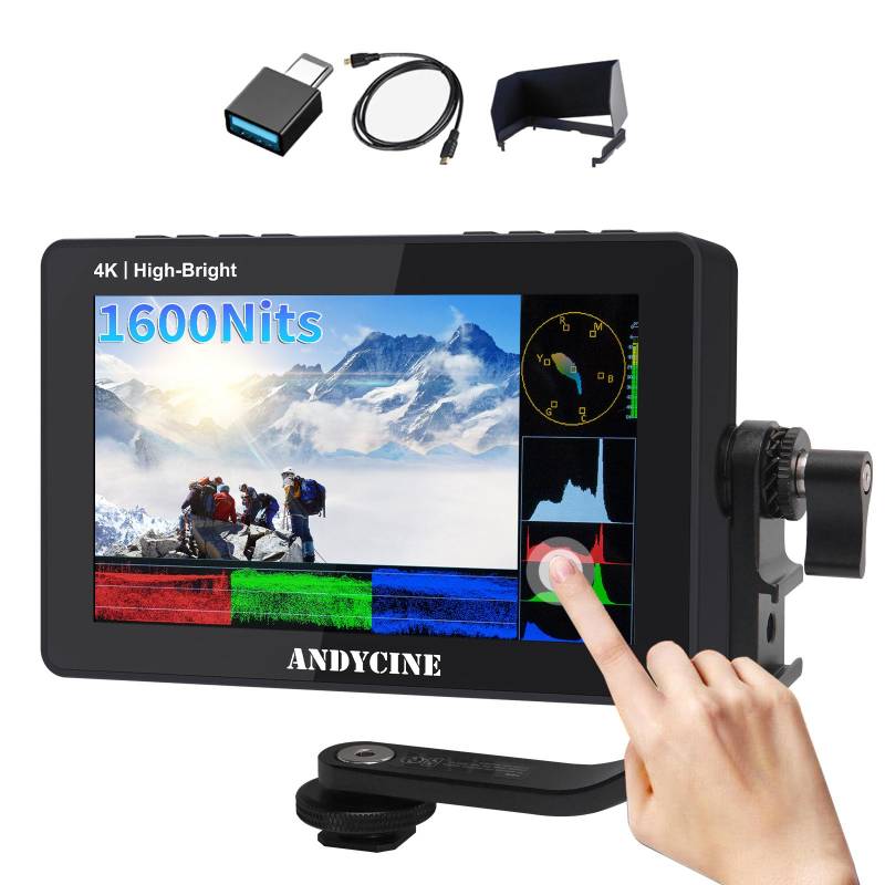 ANDYCINE A6 II 5,5 Zoll DSLR Kamera Feldmonitor Touch Control Director Videomonitor 3D Luts schwarz von Joom DACH