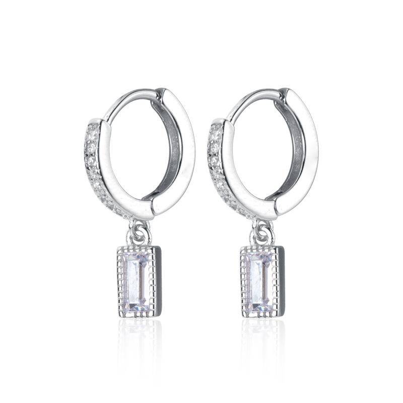 ANENJERY Damen-Ohrringe, Anhänger, Creolen, Damen, elegant, Zirkon, Medaillen-Anhänger, Ohrringe, Schmuck, Geschenke von Joom DACH