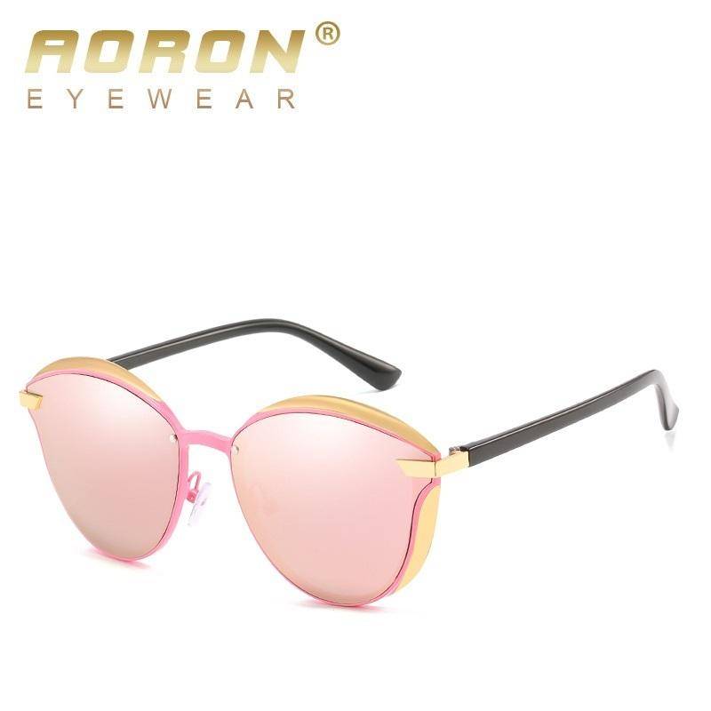 AORON Cat Eye Damen Polarisierte Sonnenbrille Modedesign Brille Vintage Outdoor Fahren Angeln Sonnenbrille schwarz/rosa von Joom DACH