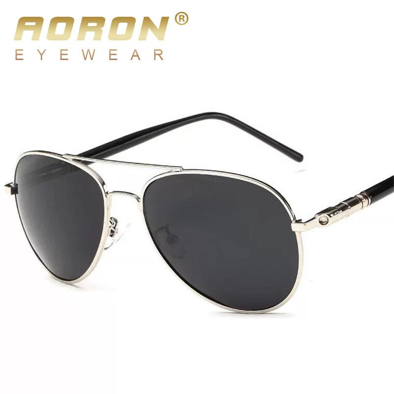 AORON Modische polarisierte Sonnenbrille für Herren, klassische Sonnenbrille, UV400-Beschichtung, Legierungsrahmen, Fahrbrille für Herren silber von Joom DACH