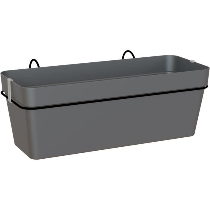 ARTEVASI - Kit Balkonkasten capri re 50 cm v2 anthrazit 50,2 x 28,5 x h20 cm - 1,45 l von Joom DACH