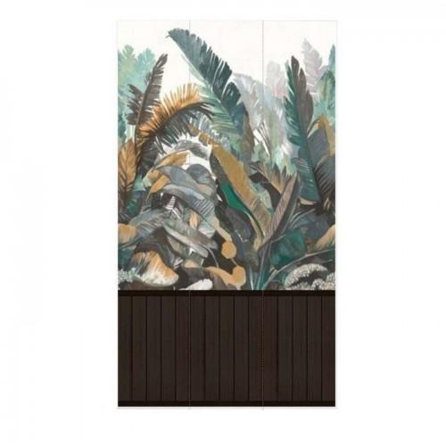 AS Creation Tropical Leaf & Wood Slats 2-in-1-Vinyl-Strukturtapete 8.8m x schwarz von Joom DACH