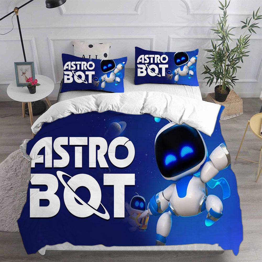 ASTRO BOT Bettwäschesets Bettdecke Steppdecke Bettbezug Kissenbezug 2-3-teilige Sets Kinder Erwachsene Schlafzimmer Dekoration Kindergeschenke AU Single 140x210cm von Joom DACH