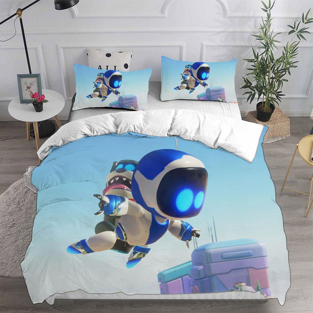 ASTRO BOT Bettwäschesets Bettdecke Steppdecke Bettbezug Kissenbezug 2-3-teilige Sets Kinder Erwachsene Schlafzimmer Dekoration Kindergeschenke EU Single 135x200cm von Joom DACH