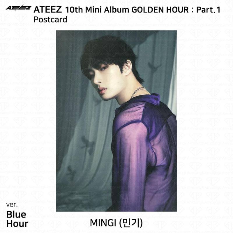 ATEEZ 10. Mini-Album Golden Hour Part.1 Fotobuch Ver Fotokarte Postkarte KPOP Mingi - BH Postcard von Joom DACH
