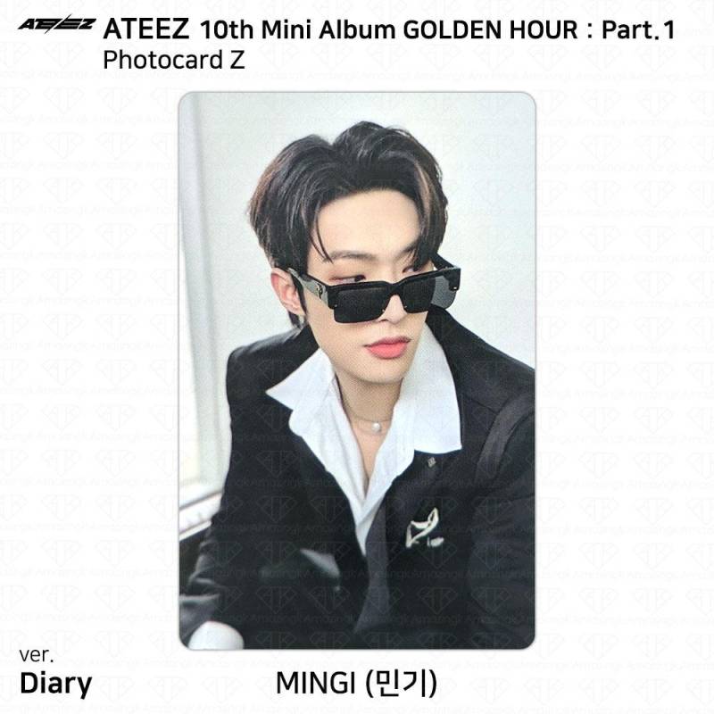 ATEEZ 10. Mini-Album Golden Hour Part.1 Fotobuch Ver Fotokarte Postkarte KPOP Mingi - D (Z) von Joom DACH