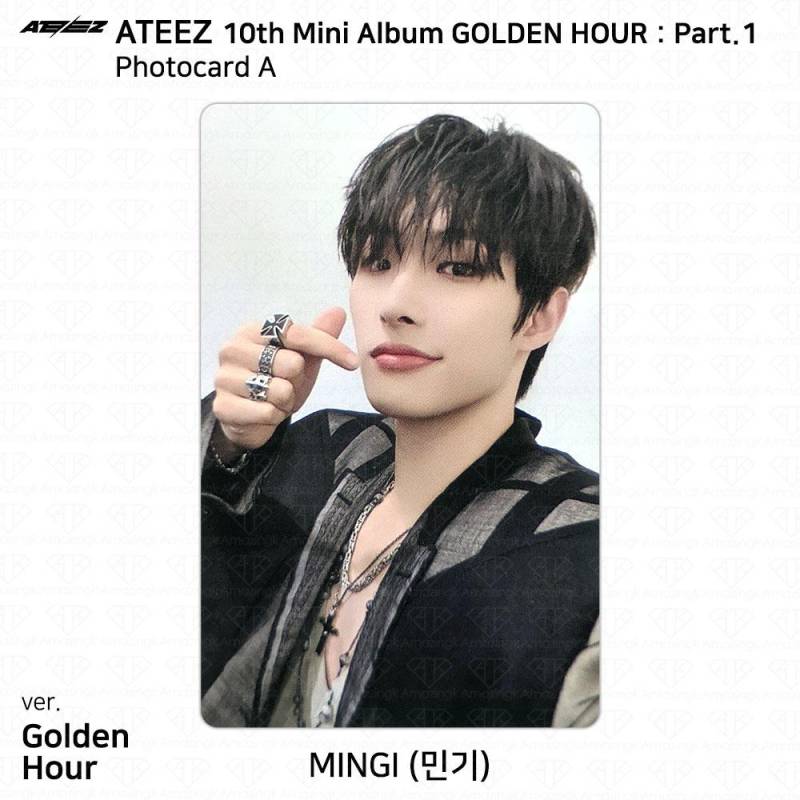 ATEEZ 10. Mini-Album Golden Hour Part.1 Fotobuch Ver Fotokarte Postkarte KPOP Mingi - GH (A) von Joom DACH