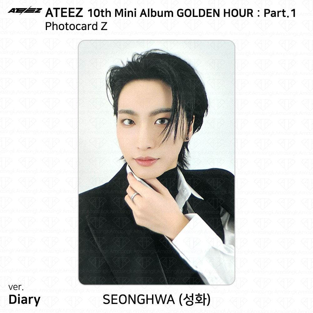 ATEEZ 10. Mini-Album Golden Hour Part.1 Fotobuch Ver Fotokarte Postkarte KPOP Seonghwa - D (Z) von Joom DACH