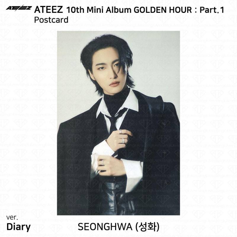ATEEZ 10. Mini-Album Golden Hour Part.1 Fotobuch Ver Fotokarte Postkarte KPOP Seonghwa - D Postcard von Joom DACH