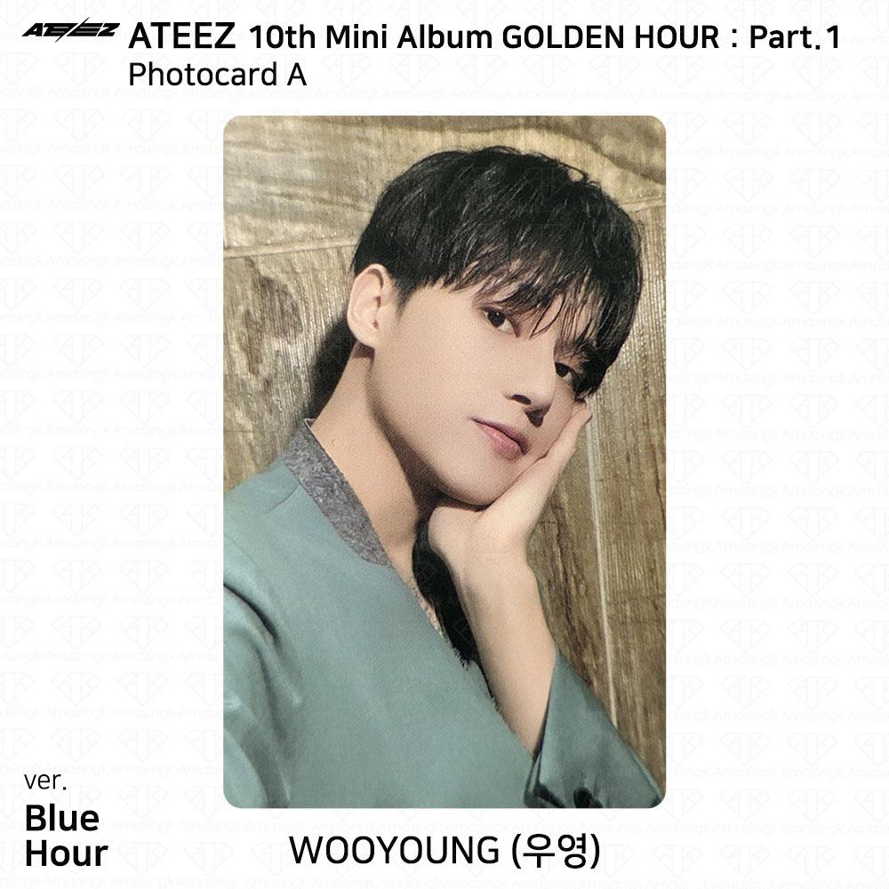 ATEEZ 10. Mini-Album Golden Hour Part.1 Fotobuch Ver Fotokarte Postkarte KPOP Wooyoung - BH (A) von Joom DACH