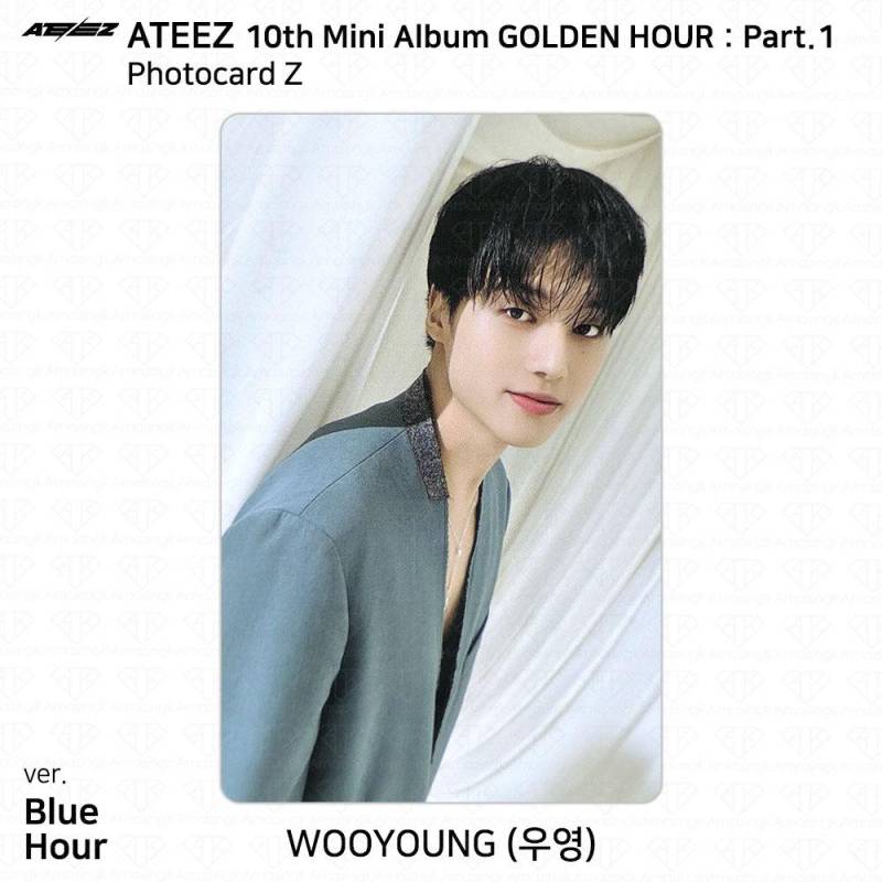 ATEEZ 10. Mini-Album Golden Hour Part.1 Fotobuch Ver Fotokarte Postkarte KPOP Wooyoung - BH (Z) von Joom DACH