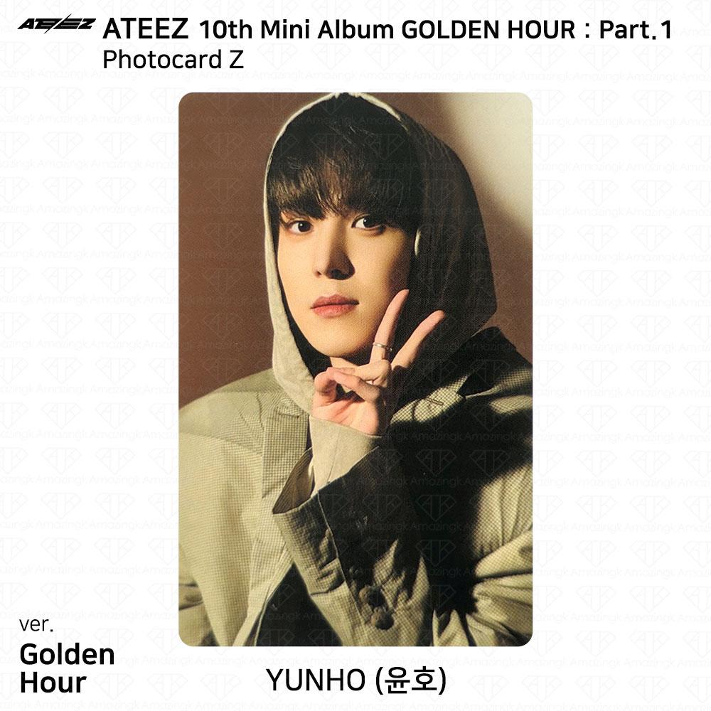ATEEZ 10. Mini-Album Golden Hour Part.1 Fotobuch Ver Fotokarte Postkarte KPOP Yunho - GH (Z) von Joom DACH