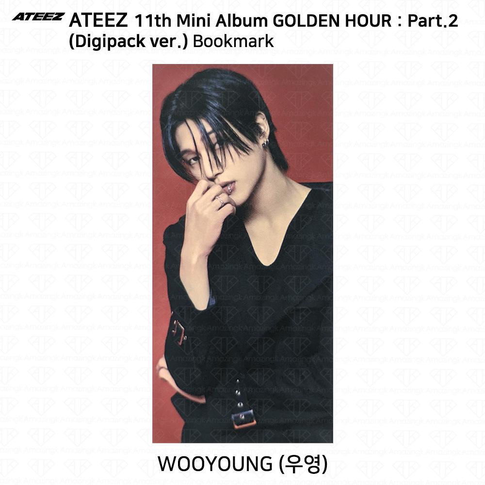 ATEEZ 11. Mini-Album „Golden Hour Part.2“ Digipack Ver. Offizielle Fotokarte KPOP Wooyoung - Bookmark von Joom DACH