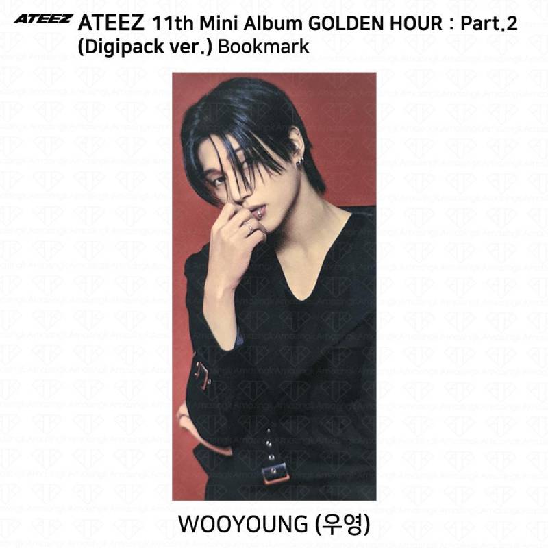 ATEEZ 11. Mini-Album „Golden Hour Part.2“ Digipack Ver. Offizielle Fotokarte KPOP Wooyoung - Bookmark von Joom DACH