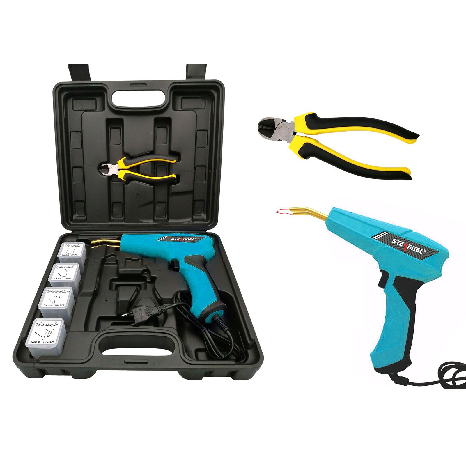 AUMOTOP 100 W Kunststoffschweißgerät, Heißheftgerät, Auto-Stoßstangen-Reparaturset mit Zange, Messer, 800 Stück US Plug von Joom DACH
